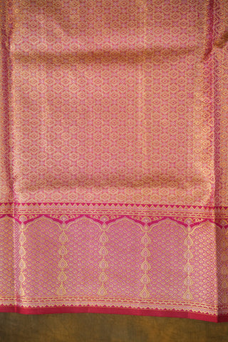 KANCHIPURAM PURE SILK TISSUE BROCADE SAREE