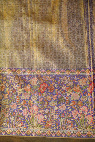 KANCHIPURAM PURE SILK TISSUE BROCADE SAREE