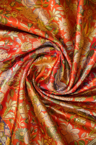 KANCHIPURAM PURE SILK TISSUE BROCADE SAREE