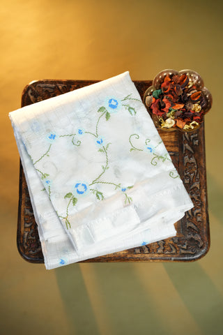 MANGALAGIRI SILK SAREE WITH EMBROIDERY WORK