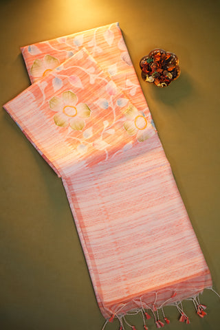 MANGALAGIRI LINEN COTTON SAREE
