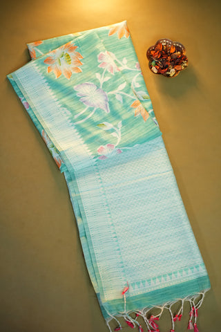 MANGALAGIRI LINEN COTTON SAREE
