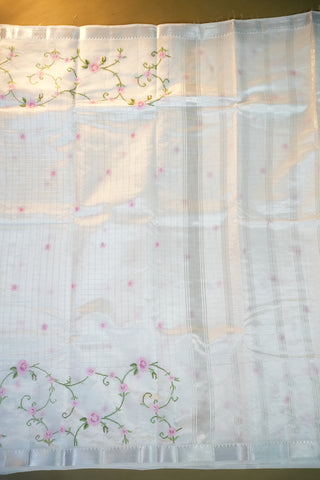 MANGALAGIRI SILK SAREE WITH EMBROIDERY WORK