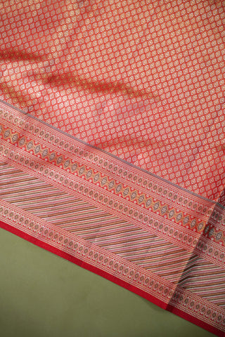 KANCHIPURAM PURE SILK TISSUE BROCADE SAREE