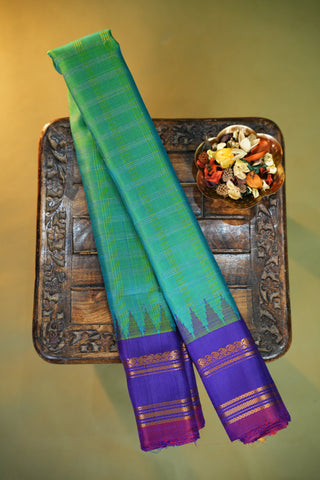 GADWAL PURE SILK GAP BORDER HANDLOOM SAREE