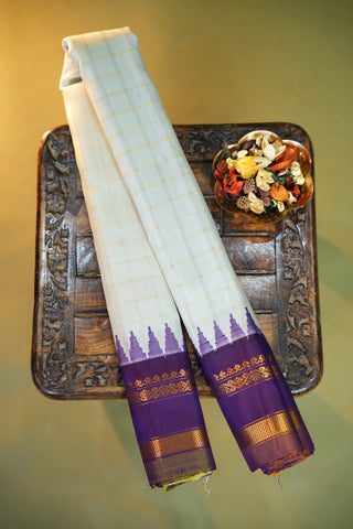 GADWAL PURE SILK GAP BORDER HANDLOOM SAREE