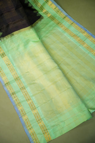 GADWAL PURE SILK GAP BORDER HANDLOOM SAREE