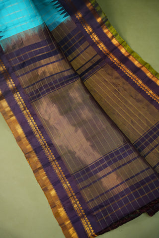 GADWAL PURE SILK GAP BORDER HANDLOOM SAREE