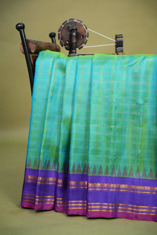 GADWAL PURE SILK GAP BORDER HANDLOOM SAREE