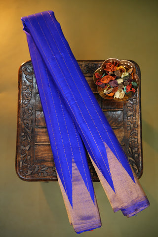 GADWAL PURE SILK TISSUE BORDER HANDLOOM SAREE