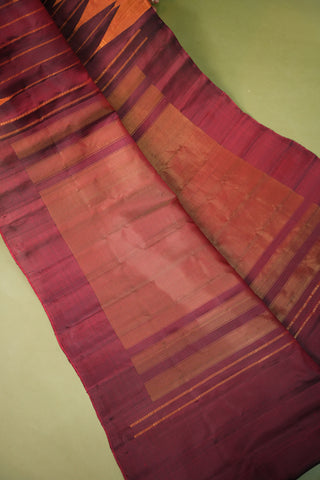 GADWAL PURE SILK TISSUE BORDER HANDLOOM SAREE