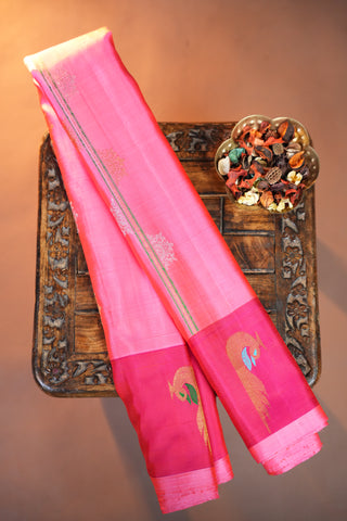 GADWAL PURE SILK HANDLOOM SAREE WITH BUTTA BORDER