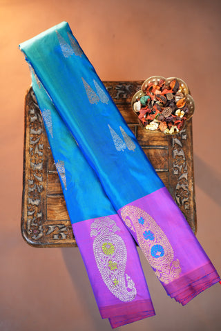 GADWAL PURE SILK HANDLOOM SAREE WITH BUTTA BORDER