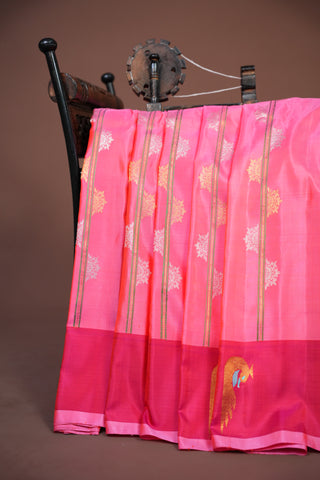 GADWAL PURE SILK HANDLOOM SAREE WITH BUTTA BORDER