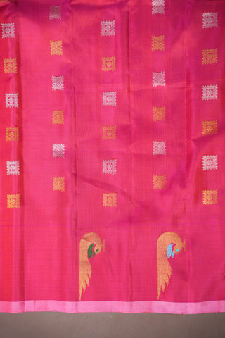 GADWAL PURE SILK HANDLOOM SAREE WITH BUTTA BORDER
