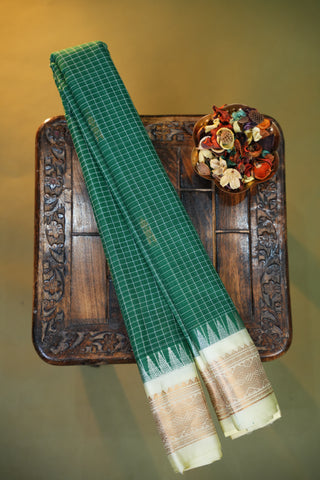 GADWAL PURE COTTON CHECKS SAREE