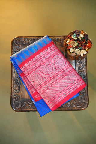 SEMI GADWAL SAREE