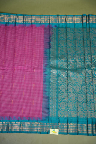 GADWAL PURE COTTON CHECKS SAREE