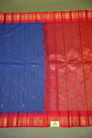 GADWAL PURE COTTON CHECKS SAREE