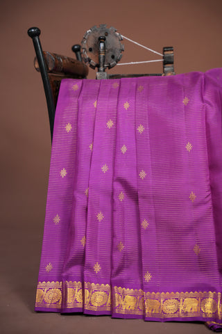 KANCHIPURAM PURE SILK HANDLOOM SELF SAREE