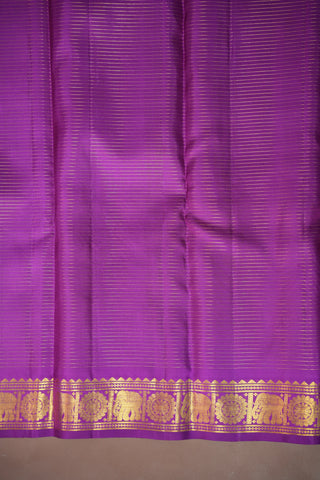 KANCHIPURAM PURE SILK HANDLOOM SELF SAREE