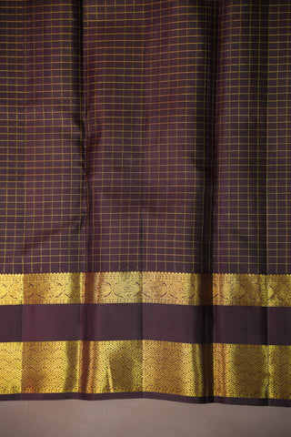 KANCHIPURAM PURE SILK CHECKS HANDLOOM SAREE