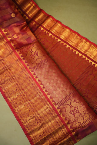 GADWAL PURE SILK HANDLOOM SELF SAREE