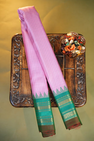 GADWAL PURE SILK GAP BORDER HANDLOOM SAREE