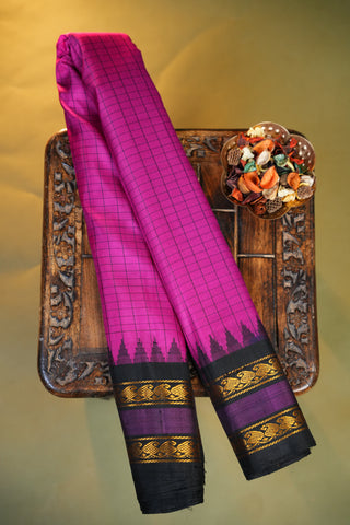 GADWAL PURE SILK GAP BORDER HANDLOOM SAREE