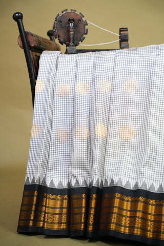 GADWAL PURE SILK GANGA JAMUNA HANDLOOM SAREE