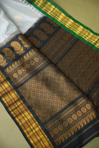 GADWAL PURE SILK GANGA JAMUNA HANDLOOM SAREE