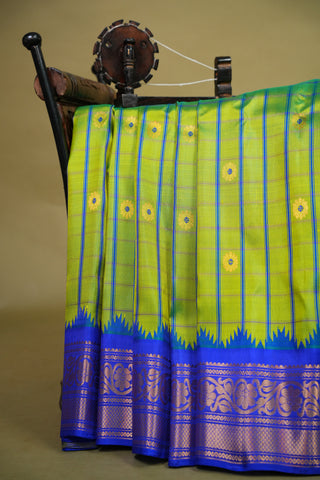 GADWAL PURE SILK GANGA JAMUNA HANDLOOM SAREE