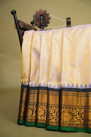 GADWAL PURE SILK GANGA JAMUNA HANDLOOM SAREE