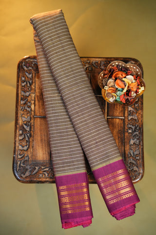 GADWAL PURE COTTON SMALL BORDER SAREE