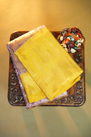 KANCHIPURAM PURE SILK TISSUE BROCADE SAREE