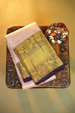 KANCHIPURAM PURE SILK HANDLOOM BROCADE SAREE