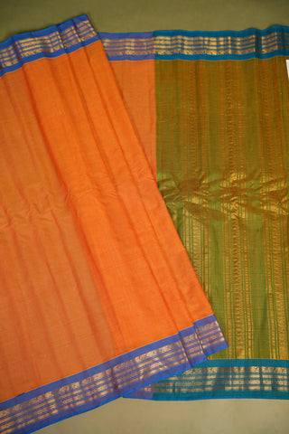 GADWAL PURE COTTON SMALL BORDER SAREE