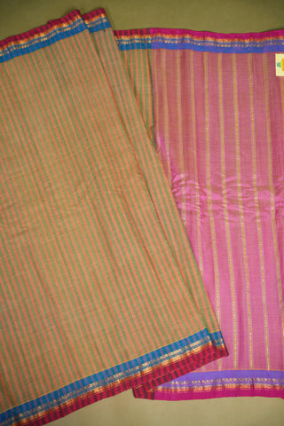 GADWAL PURE COTTON SMALL BORDER SAREE