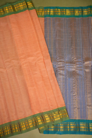GADWAL PURE COTTON SMALL BORDER SAREE