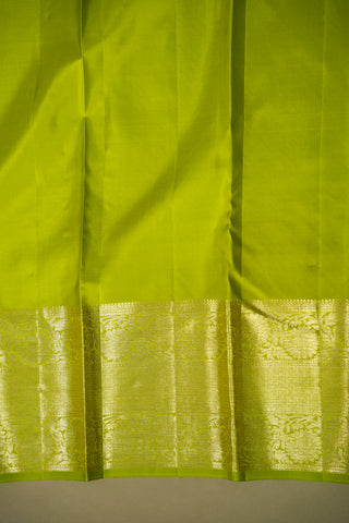 KANCHIPURAM PURE SILK BROCADE SELF SAREE