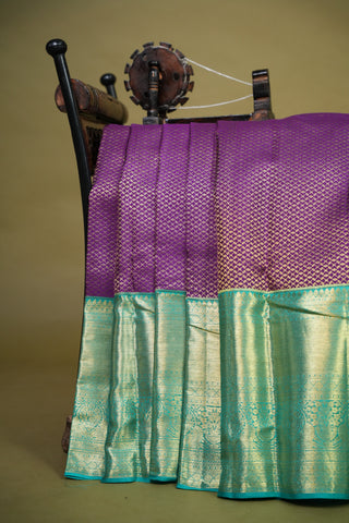 KANCHIPURAM PURE SILK HANDLOOM BROCADE SAREE