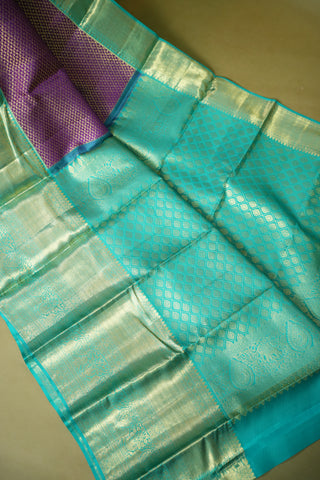 KANCHIPURAM PURE SILK HANDLOOM BROCADE SAREE
