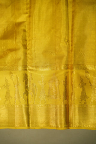 KANCHIPURAM PURE SILK TISSUE BROCADE SAREE