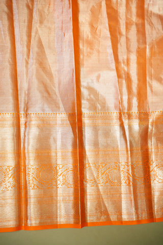 KANCHIPURAM PURE SILK HANDLOOM TISSUE BROCADE SAREE