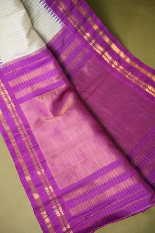 GADWAL PURE SILK GAP BORDER HANDLOOM SAREE