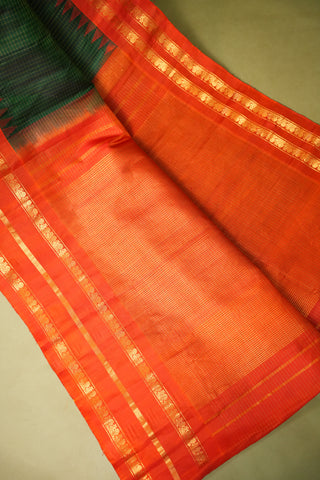 GADWAL PURE SILK GAP BORDER HANDLOOM SAREE