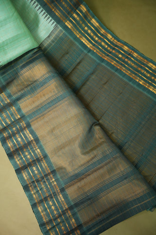 GADWAL PURE SILK GAP BORDER HANDLOOM SAREE
