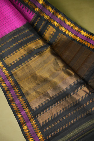 GADWAL PURE SILK GAP BORDER HANDLOOM SAREE