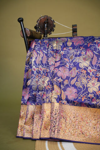 KANCHIPURAM PURE SILK HANDLOOM BROCADE SAREE