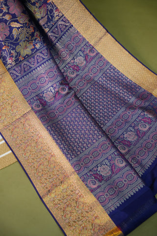 KANCHIPURAM PURE SILK HANDLOOM BROCADE SAREE